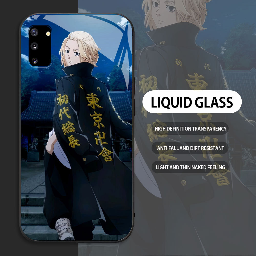 For Samsung Galaxy NOTE 9 10 Plus Pro Casing Skin Handphone  Tokyo Revengers Mikey Glass kesing Phon