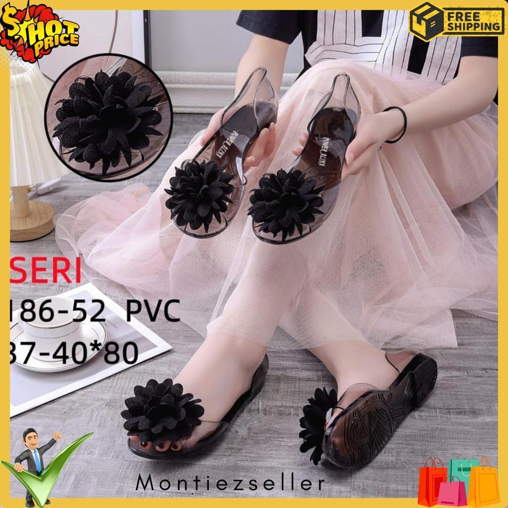 Sepatu Sandal Jelly Bunga Kaca  Alina Terlaris Produk Ini Banyak Dicari Mr1