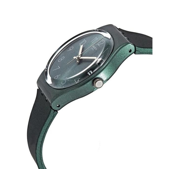 Promo Swatch Gg407 Jam Tangan Wanita Analog Rubber Hijau Swiss Made Ashbaya