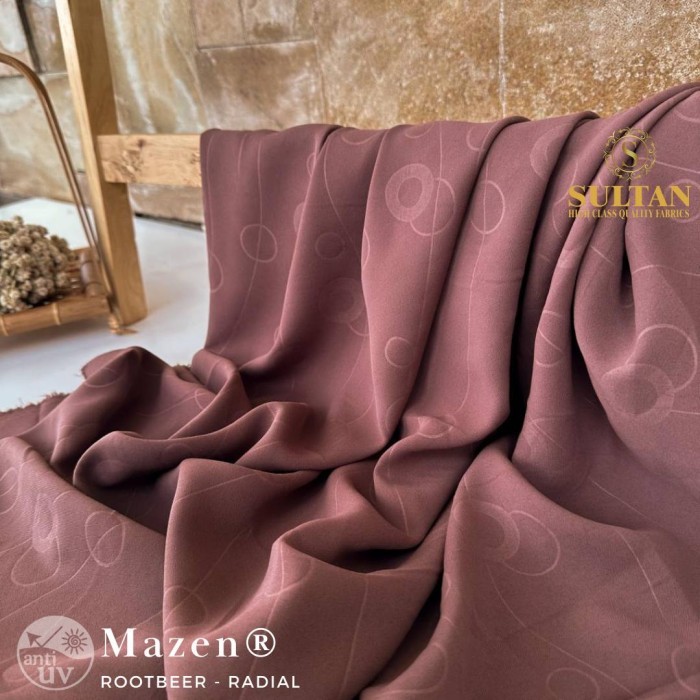 KAIN ABAYA SULTAN MARZAN/MAZEN ANTI UV EMBOSS RADIAL