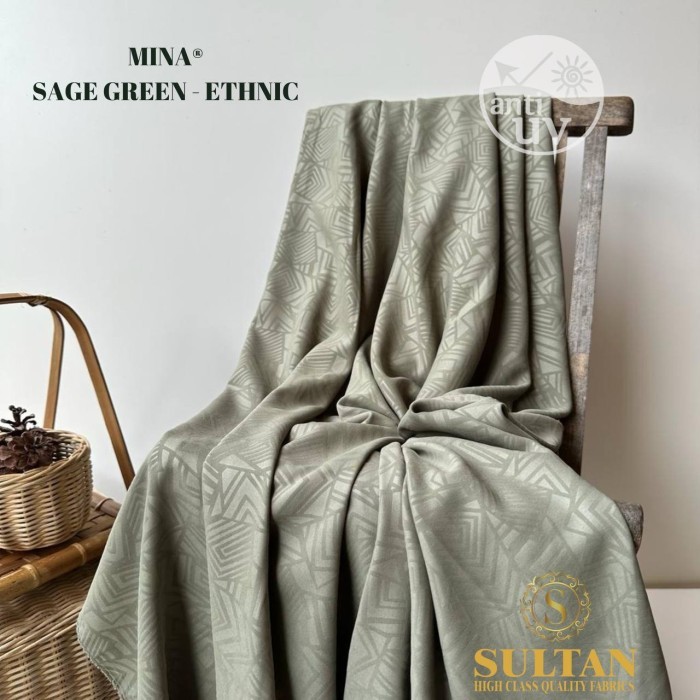 KAIN ABAYA SULTAN MINA EMBOSS ETHNIC
