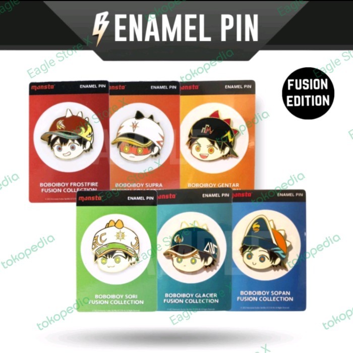 Enamel Pins Boboiboy Fusion