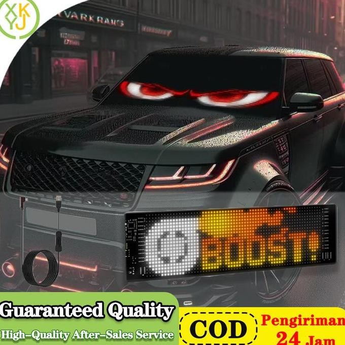 Xykj Led Strobo Mata Mini  Strip Lampu  Mobil Fleksibel Dengan Layar  Super Terang Panel Lampu Warna