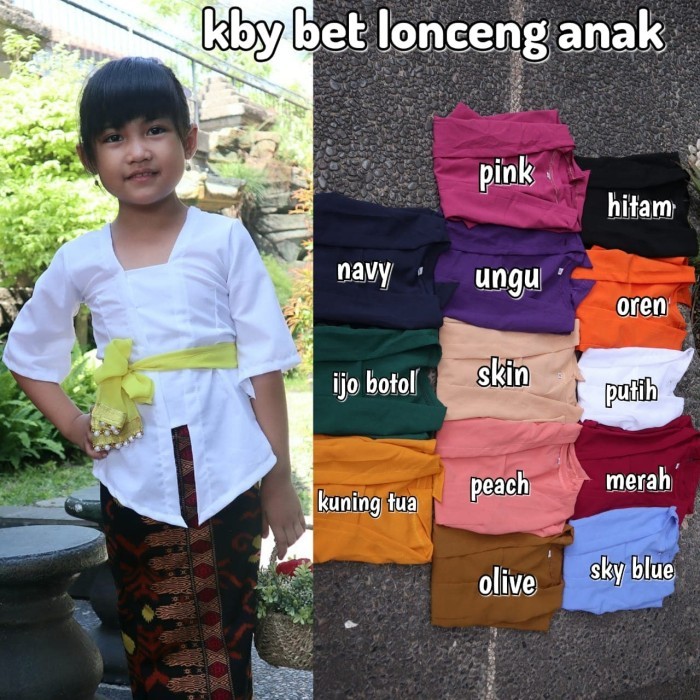 Kebaya anak perempuan kebaya bali kartini