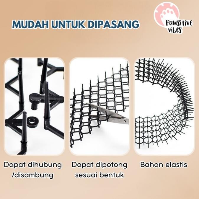 Matras Pengusir Kucing - Cat Repellent Mat - Matras Paku Anti Kucing