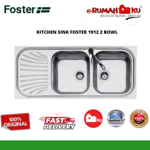 TERBARU KITCHEN SINK FOSTER 1912 2 BOWL