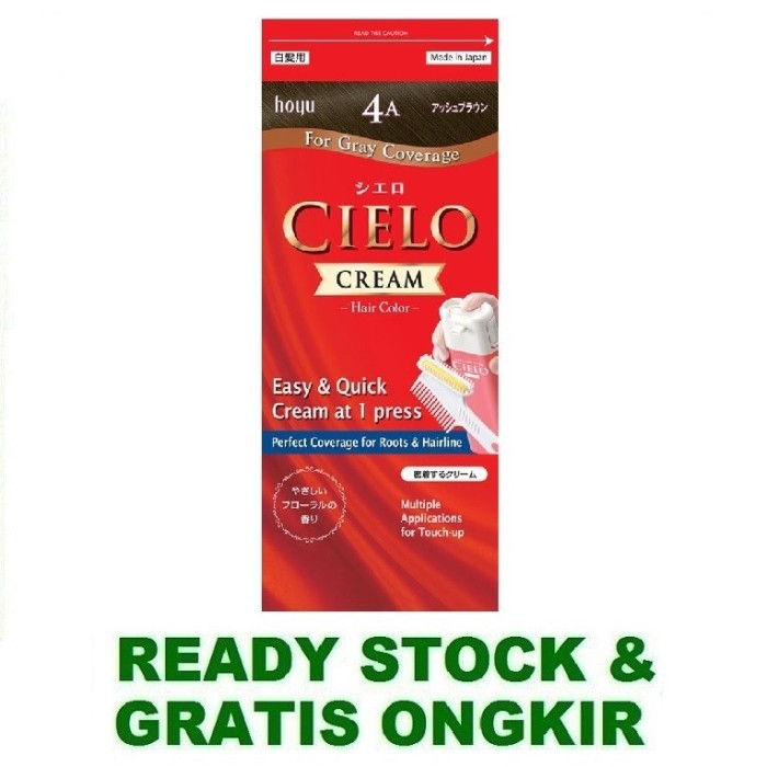 CIELO Cream 4A Ash Brown - Japan Krim Semir Rambut