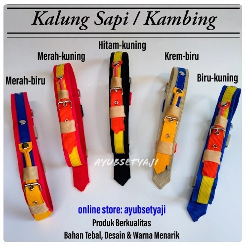 My Kalung Sapi Kalung Hewan Ikat Leher Sapi Tali Panjang Tuntun Aksesoris