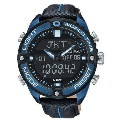 Alba Digital AZ4041X1 World Time Blue AZ4041