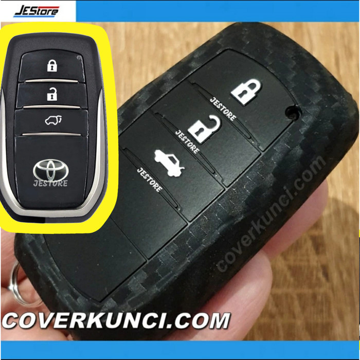 BEST SELLER INNOVA ZENIX COVER KUNCI CASING TOYOTA ZENIX KONDOM CARBON INNOVA KEY