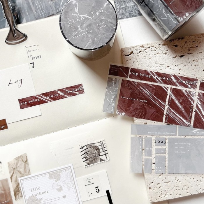 

JR.JOURNAL CLEAR AND SOLID PET TAPE