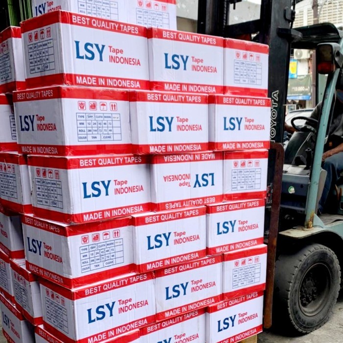 

LAKBAN BENING / COKELAT 100YARD 1 DUS ISI 48 ROLL LSY TAPE INDONESIA