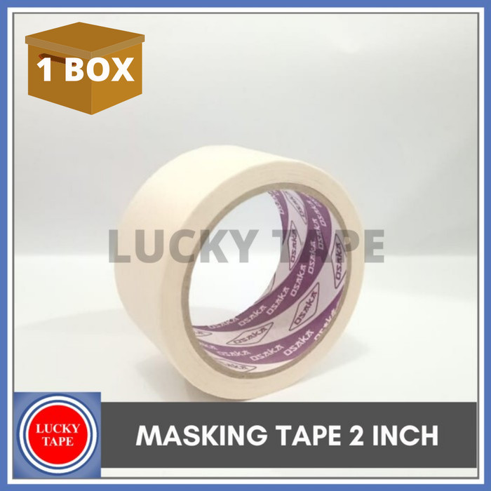 

LAKBAN KERTAS PROMO 1 BOX 2 INCH X 21M MASKING TAPE SETARA DAIMARU