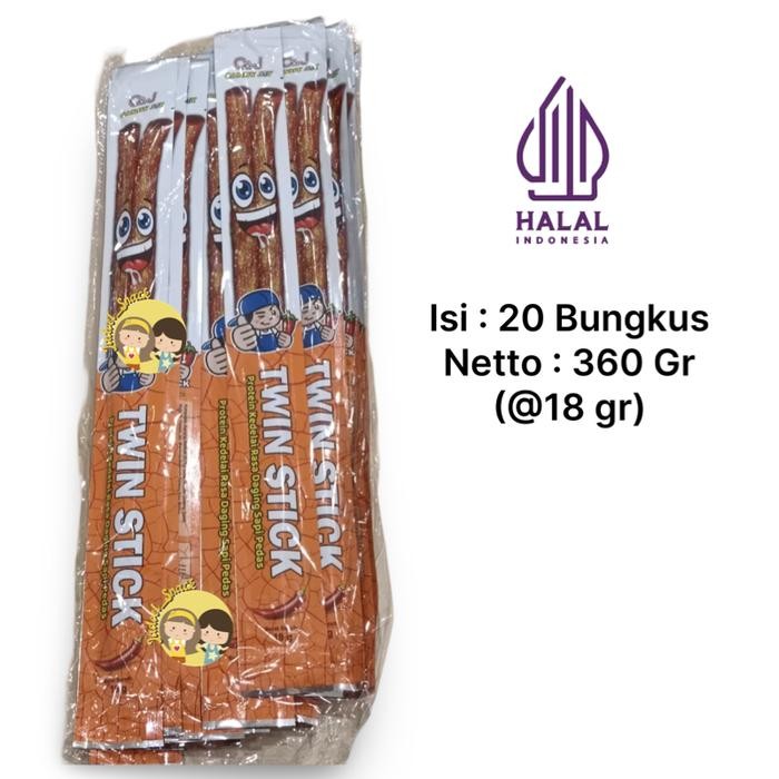 

Barang Terlaris Latiao Jumbo Twin 20 X 18 Gr Rasa Daging Sapi Pedas Protein By Jadoel_Snack Food Bar