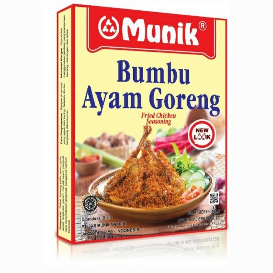 

Tm Bumbu Maa Nt Bumbu Muni Ayam Goreng 180 Gr Pati Ena
