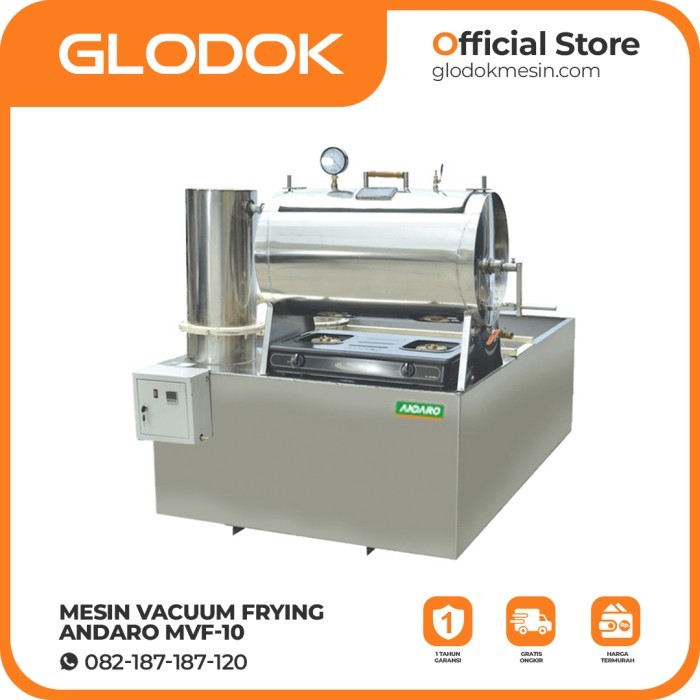 TERLARIS Mesin Vacuum Frying 10Kg/Proses Atau Alat Pembuat Keripik Buah ANDARO MVF-10 Glodok
