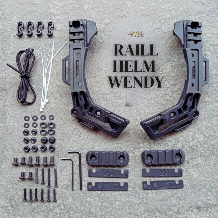 TERBATAS raill helm tactical / aksesoris helm airsoft / rell helm