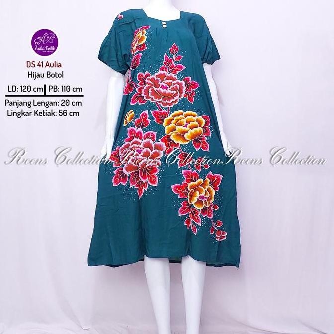 baru aulia batik daster 41 daster sikak batik print lengan pendek di bawah lutut tidak busui