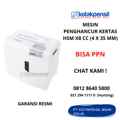 

Penghancur Kertas HSM Shredstar X8 Cc 4 x 35 mm Paper Shredder