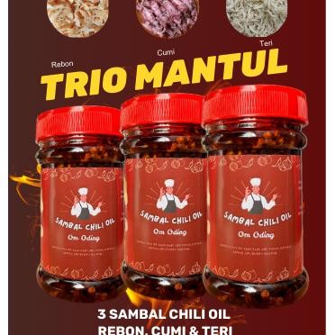 

Trio Mantul 3 Ambel Chili Oil Rebon Cu Teri. Ambal Chili Oil Maanan Peda Food Cocol Bumbu Maa
