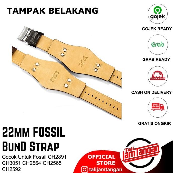 Tali Jam Tangan Bund Strap untuk Fossil CH2891 CH3051 CH2564 CH2565 Terlaris