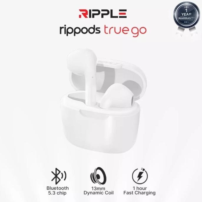 Headset Bluetooth Ripple | Tws Rippods True Go Wireless Earphone Berkualitas