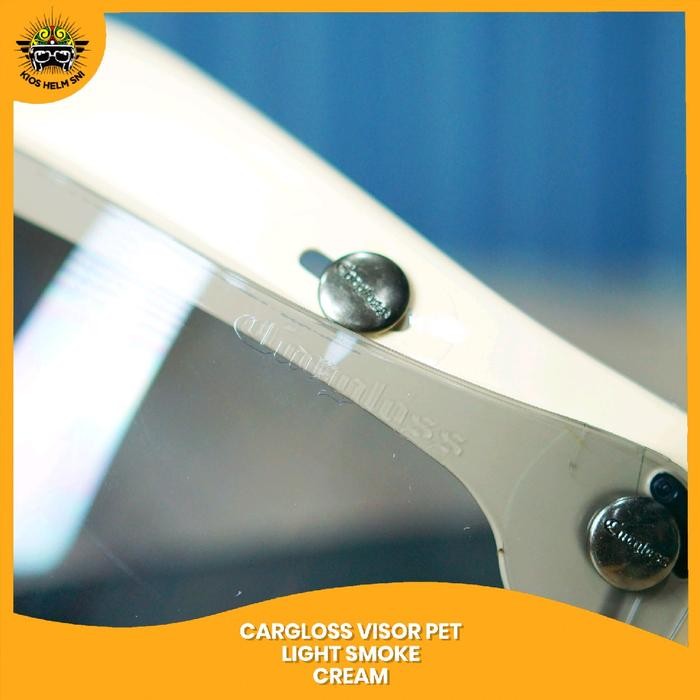 TERBAIK Visor Helm Cargloss - Snail Original warna Light Smoke - Kaca Visor untuk Helm Retro