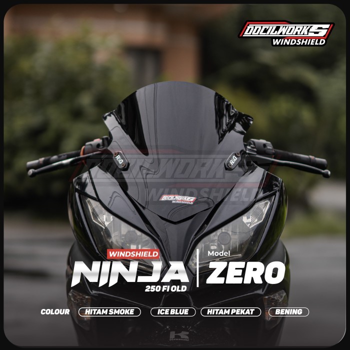 Windshield Ninja 250 Fi Model Zero Visor Ninja 250 Fi Not Zero Gravity