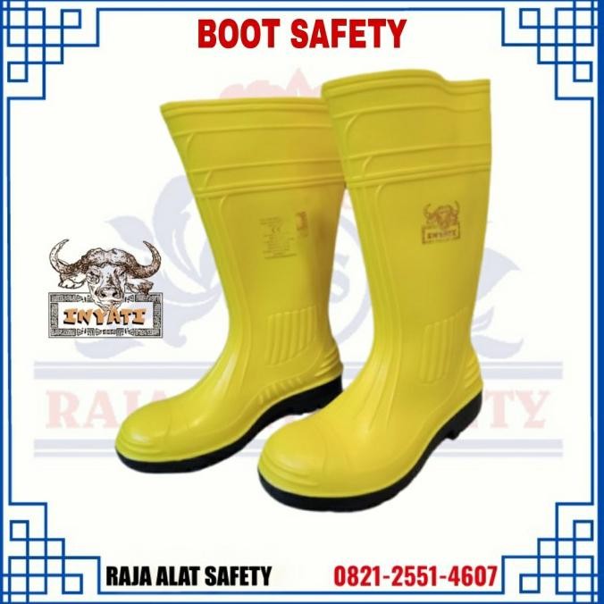 Sepatu Safety Boot Inyati Original / Sepatu Boot Safety Inyati Wayna Terlaris