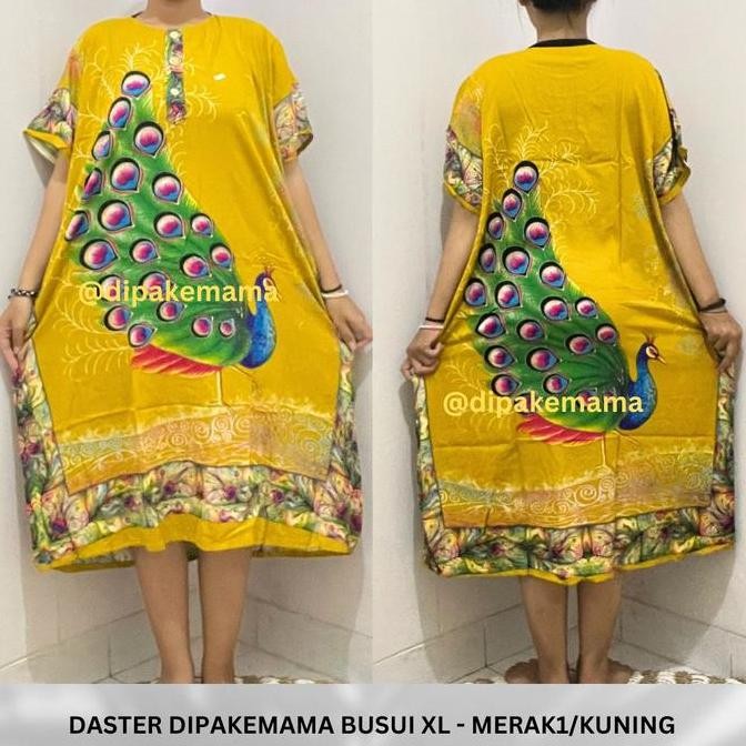 baru daster dipakemama busui xl motif merak 1 ld 135cm [dpkmm] busui afrika