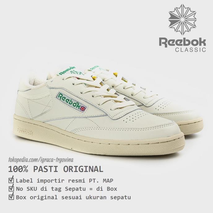 

REEBOK CLUB C 1985 TV VINTAGE CHALK PAPERWHITE ORIGINAL BNIB PT. MAP STOK TERBATAS