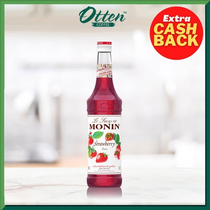 

Monin - Syrup Strawberry (700 ML) - Sirup Minuman Rasa Stroberi