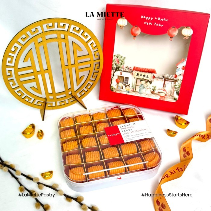 

Hampers Imlek La miette Nastar Wisman Premium Ala Malaysia