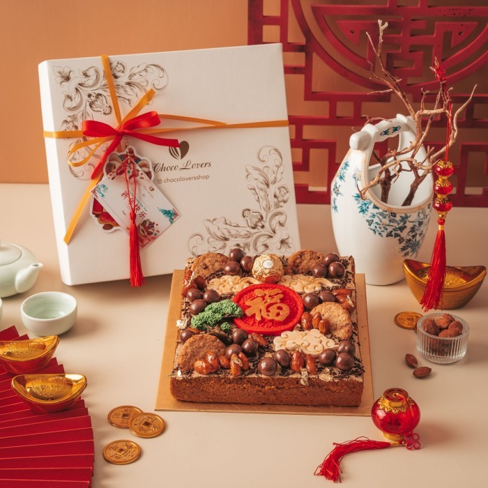 

20x20cm BOLU JADUL WIJSMAN XI NIAN Imlek GIft Hampers Chinese new year Corporate Parcel
