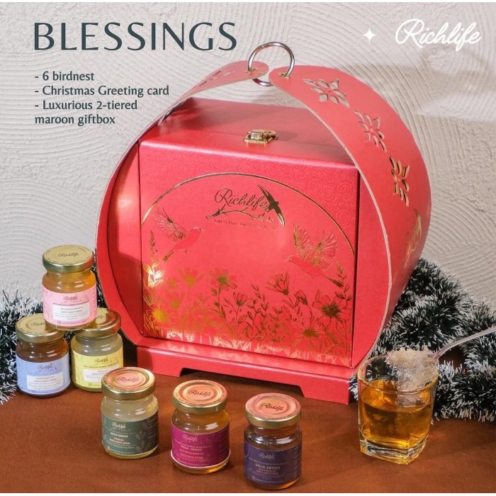 

BLESSINGS CHRISTMAS HAMPERS RICHLIFE BIRDNEST DRINK-HAMPERS NATAL MINUMAN SARANG BURUNG WALET