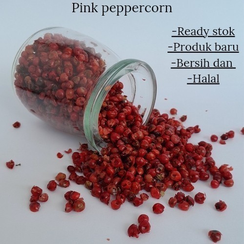 

terbaru !!! pink peppercorn 50gram / lada merah muda ready
