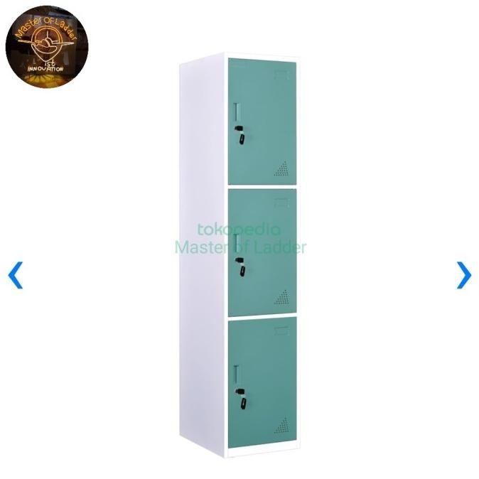 

Krisbow Lemari Besi 3 Pintu/Loker Locker besi 3 pintu Single Coloumn