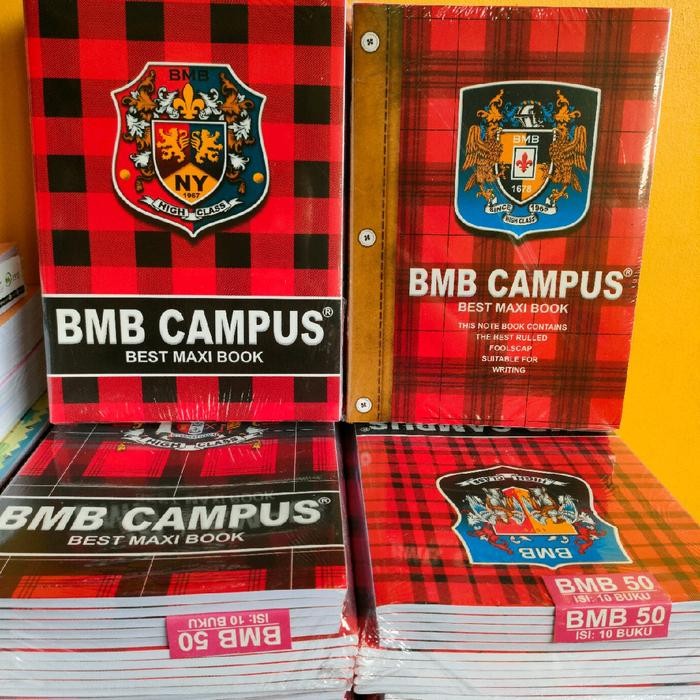 

Buku Tulis Bmc Bmb Campus Isi 50Lembar 1Pack Isi 10Buku Paper Stationery Best Seller
