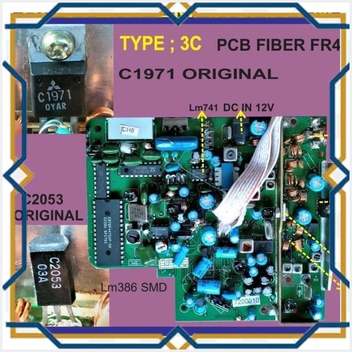[MUN] BOSTER PEMANCAR FM RADIO HT RIG C1971 C2053 ORIGINAL TYPE ; 3C
