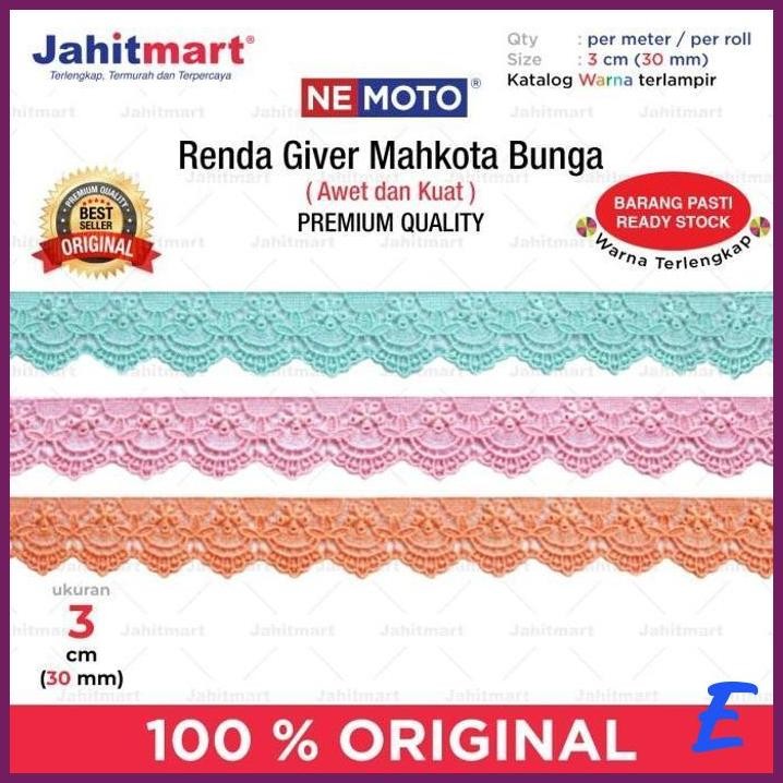 

| JH | RENDA GIVER MAHKOTA BUNGA MERK NEMOTO