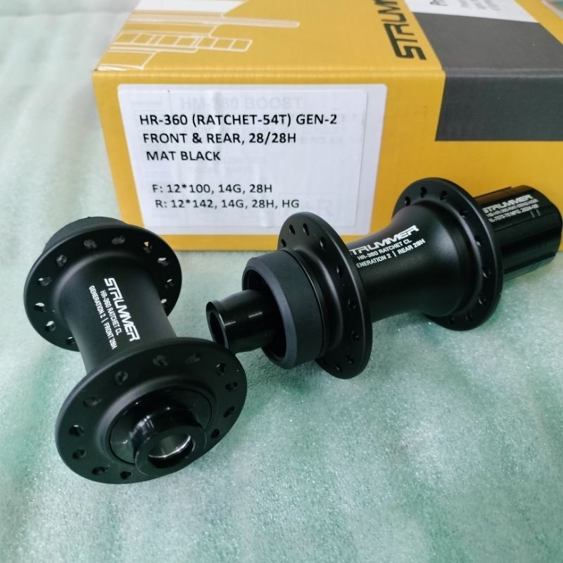 New Hub Freehub Strummer HR 360 gen 2 Ratchet 54t Roadbike Gravel 28 Hole HR 360 TA 12x100 12x142