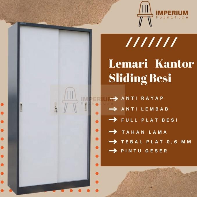 

BEBAS ONGKIR - Lemari Arsip / Lemari Sliding Besi / Lemari Dokumen / Lemari Kantor