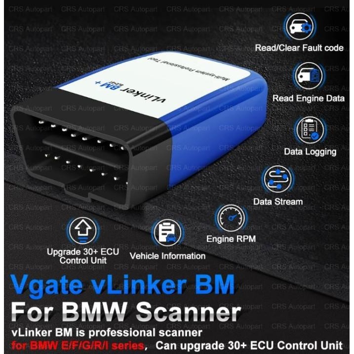 Vgate OBD2 Scanner For BMW Scanner Coding Tool Bimmercode ELM 327 Bluetooth 4.0 version F30/F10/X1/X