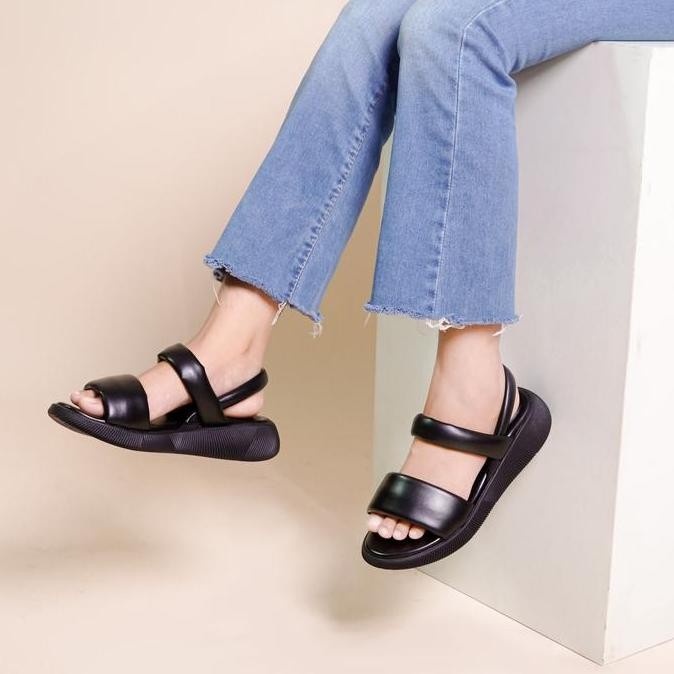 Promo Terbaru, Lapepa Valerie All Colors Wedges | Sandal Platform Wanita Dua Ban Tali Strap Belakang