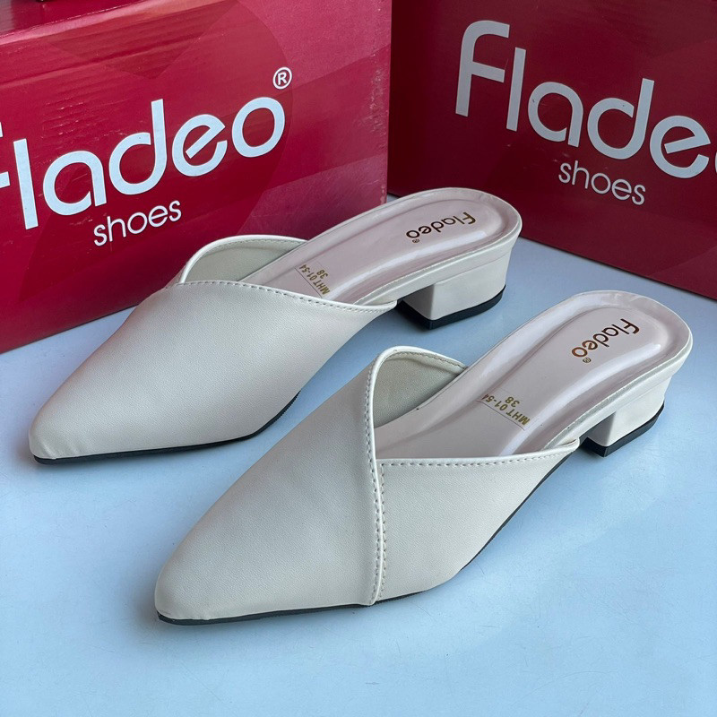 New Sandal selop wanita terbaru fladeo grade ori hak 3cm