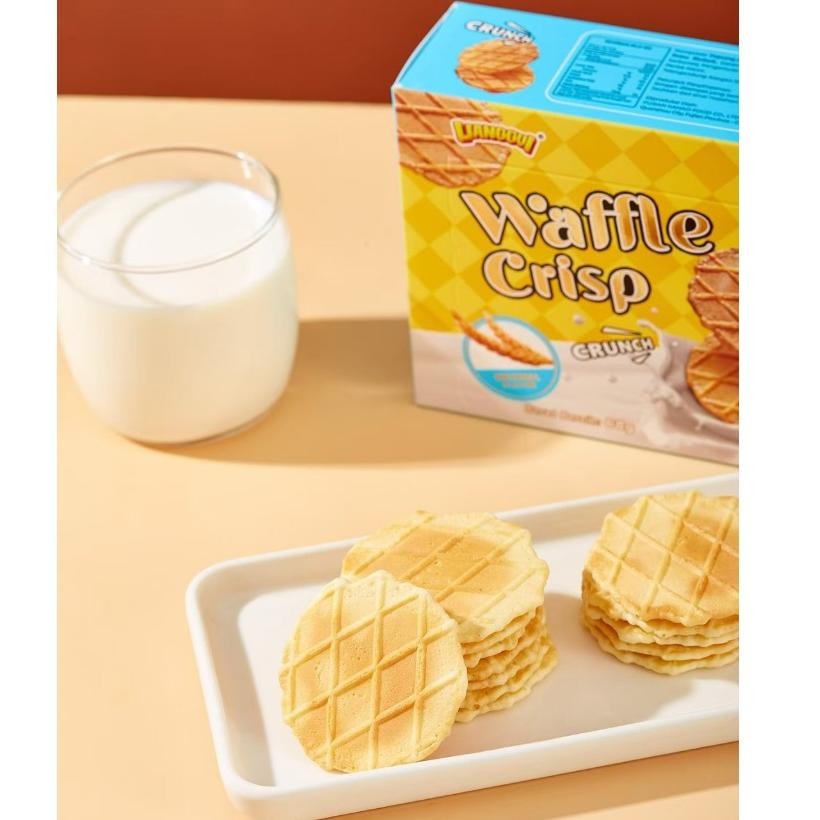 

TERLARIS [ LIANGGUI ] WAFFLE CRISP CHOCOLATE I WAFFLE CRISP ORIGINAL | WAFFLE BISCUIT | VIRAL | BISKUIT | COKLAT Kue Lebaran Paling banyak dibeli Enak Ke-54