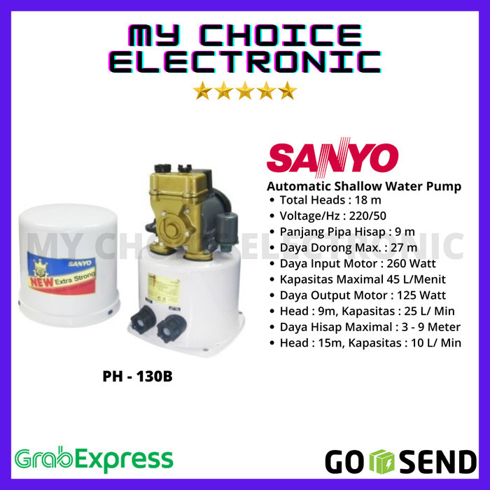 Sanyo Pompa Air Ph-130B P-H130B