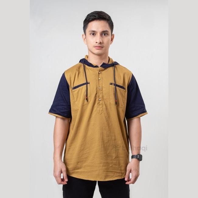 Baihaqi Kurta Hoodie Fathi Lengan Pendek Bhk4