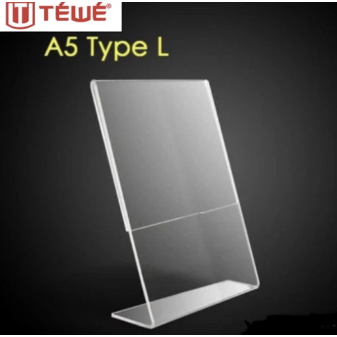 

HOT SALE! AKRILIK BROSUR TYPE- A5L ACRYLIC MENU/LEBEL DISPLAY STAND