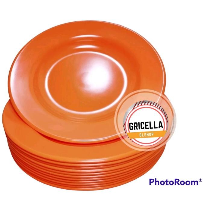 Promo 6Pcs Piring Melamin Original Sni Merk Singa Singi Dan Diner Ware 9 Inch